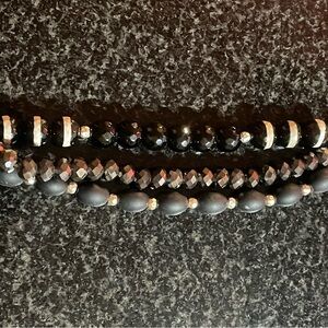 Apple Watch band Black Beaded